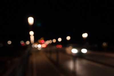 不集中的城市夜景