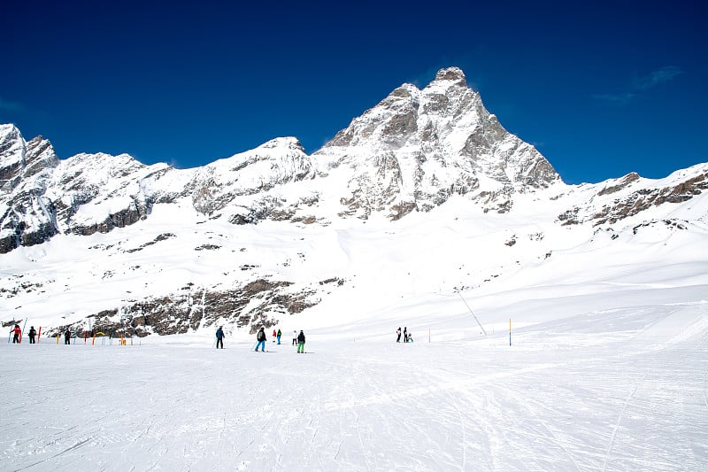 蒙特维诺(马特洪峰)从3月的计划Maison看到，布鲁伊尔- cervinia, Valle d’a