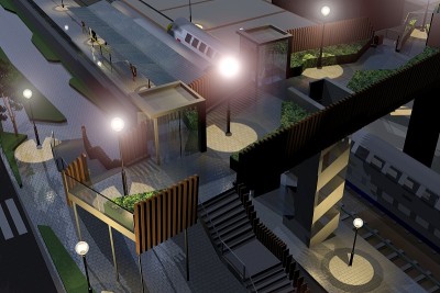 瓦夫雷铁路桥的三维表示-项目2030