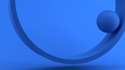 几何三维形状抽象插图。