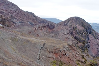 卡扬贝火山荒凉的景观