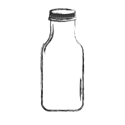 水晶瓶孤立图标