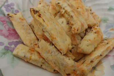 开胃酒加孜然和奶酪的咸饼干自制美味饼干