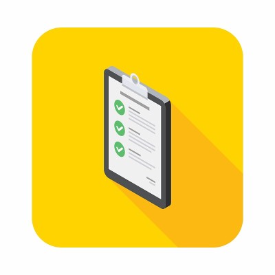 检查表等距左视图图标矢量等距。