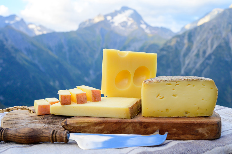 奶酪收藏，法国beaufort, abondance, emmental, tomme de sav