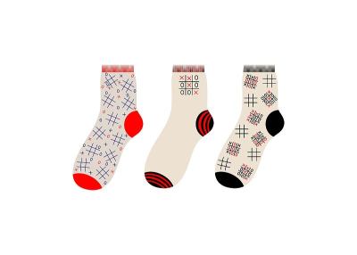 一套以五子棋为特色的袜子。