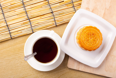 中国的中秋节食品。