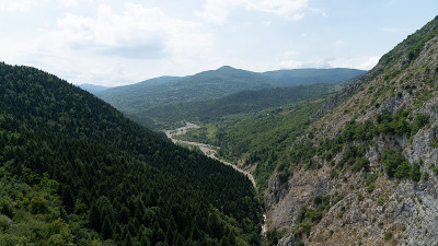风景从瓦拉峡谷在土耳其卡斯塔莫努