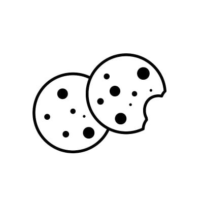饼干图标-矢量插图。