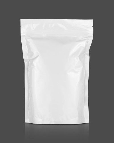 白色铝箔拉链袋食品包装设计模型