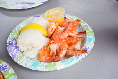夏威夷虾盘午餐