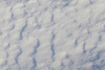 冬天雪积起来