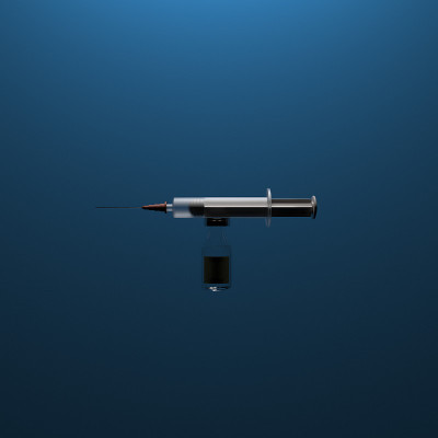 瓶、疫苗和注射器