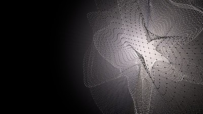 分子模型与连接的线与点在黑暗的背景。医学，技术，化学或科学背景。有分子和原子的科学或医学背景。三维演