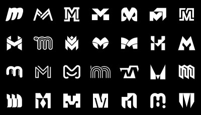抽象标志集合与字母M