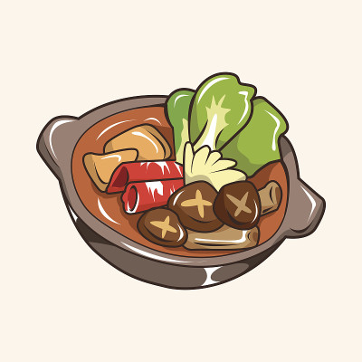 日本美食主题元素