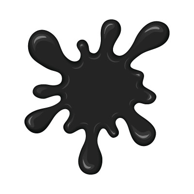 墨或油的矢量斑点。
