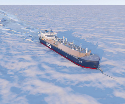 油轮船舶。3 d渲染。