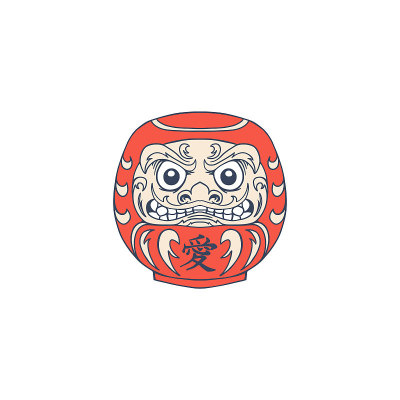 日本幸运符卡片。达摩娃娃股票插图日本，周年，艺术，图标股票插图
采购产品亚洲，日本，周年纪念，艺术，