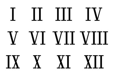 罗马数字