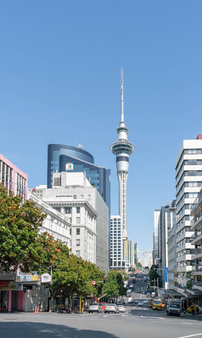 天空塔和皇后街