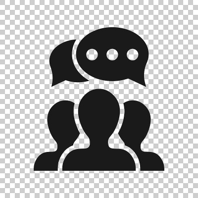 Speak chat sign icon in transparent style. Bubble 