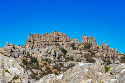 El Torcal de Antequera, Andalusia, Spain，在Antequer