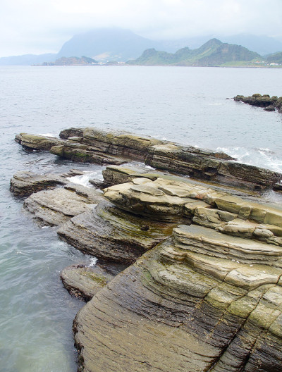 基隆风化岩石特写