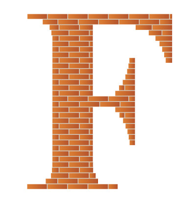字母F。