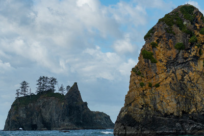华盛顿海岸的拱门点