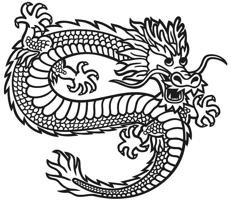 象征中国飞龙形象的会徽。