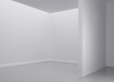 带框架的白光房间。模型3 d渲染