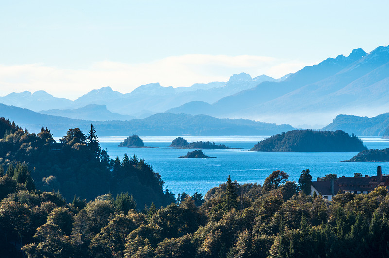 Nahuel Huapi 湖，巴塔哥尼亚阿根廷，靠近巴里洛切