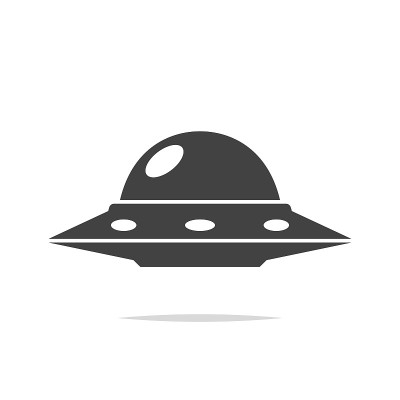 UFO icon vector isolated