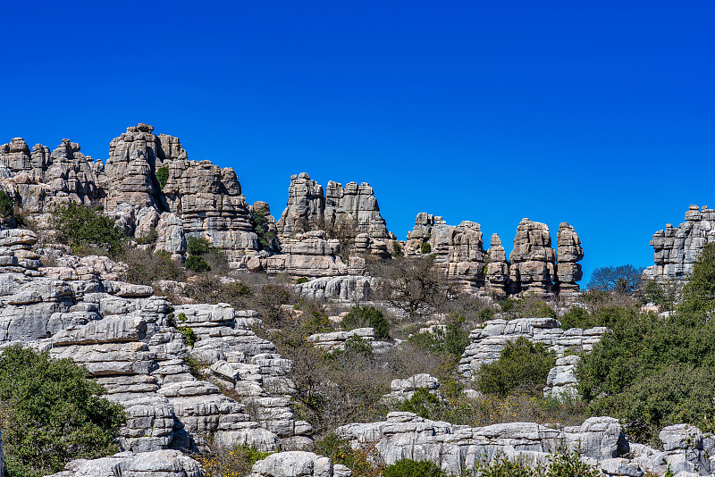 El Torcal de Antequera, Andalusia, Spain，在Antequer