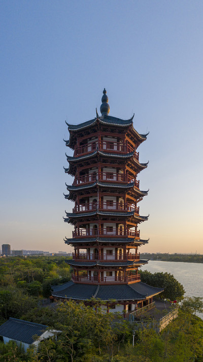 华阳湖湿地公园风景，中国东莞
