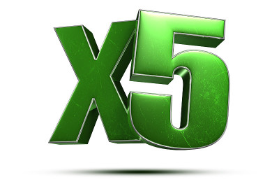 x5绿色3 d。