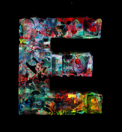 木制字母E
