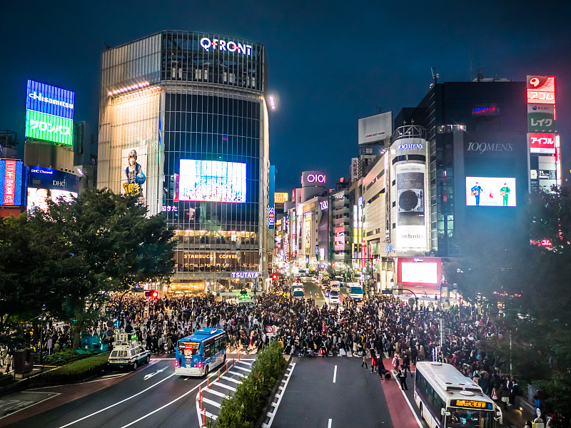 东京涩谷夜景