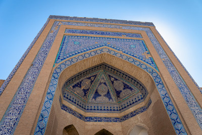 Khiva，乌兹别克斯坦，中亚乌兹别克斯坦老城区的建筑。