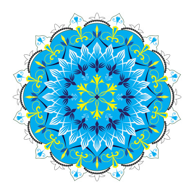 Fleur de Lys mandala.