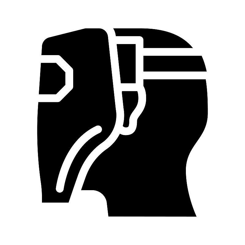 工人焊工字形图标矢量插图