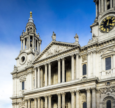 圣保罗大教堂，城市景观和建筑，伦敦，英格兰，英国