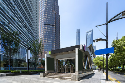 上海CBD街道街景