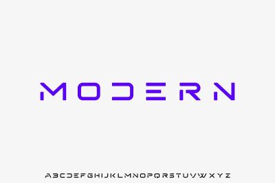 modern, futuristic modern geometric font