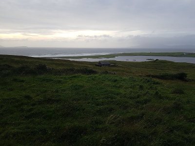 英国西部爱尔兰的绿色风景