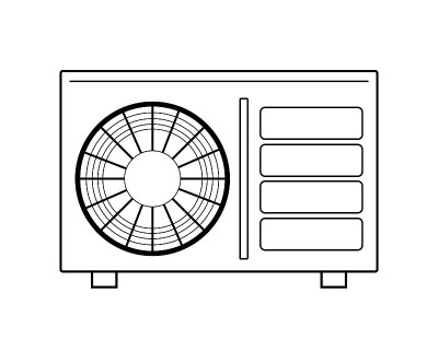 空调室外机矢量图。