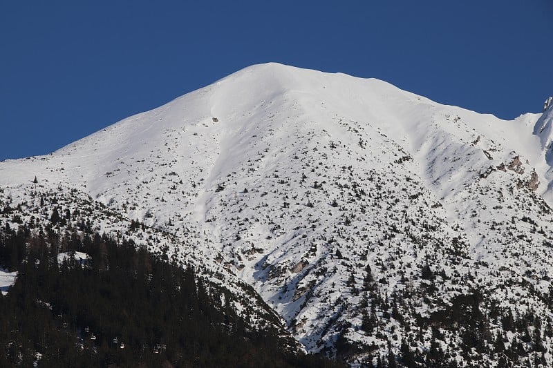 Härmelekopf, karwendell during Winter, Seefeld, Ty