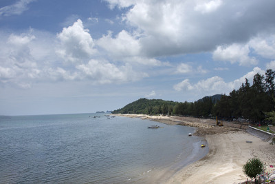 泰国湾春丰湾的沙里海滩