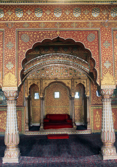 拉贾斯坦邦比卡内尔，Junagarh Fort, Anup Mahal的私人听众厅
